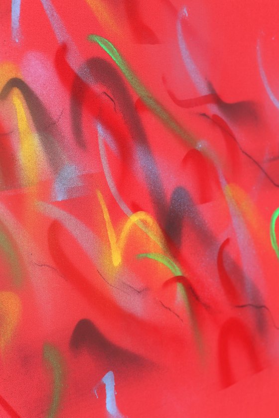 Diptych 'Blue And Red Notes"