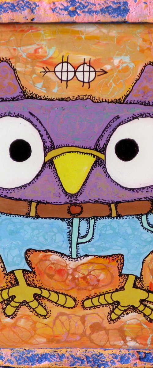 Owl in jeans #3 by Nikita Ostapenco