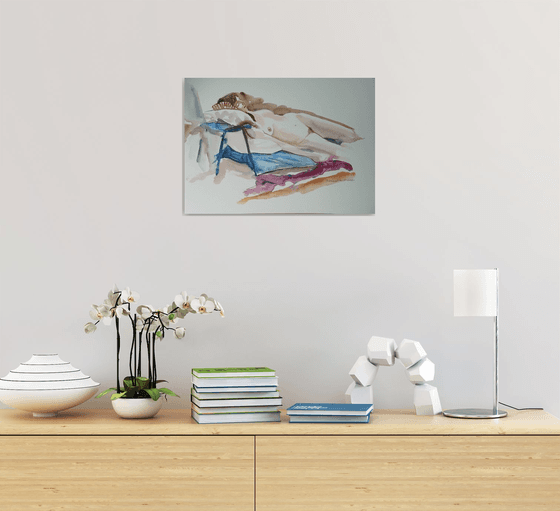 Reclining female nude