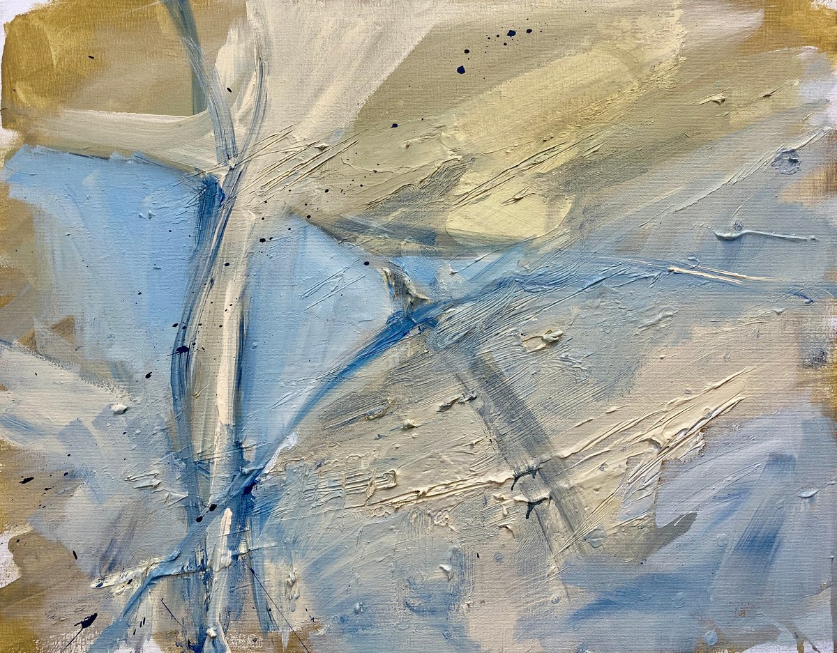 Impressionistic Abstract Acrylic Painting By Helen Mount, 20 X 16, Authentic Desires, Original Artwork