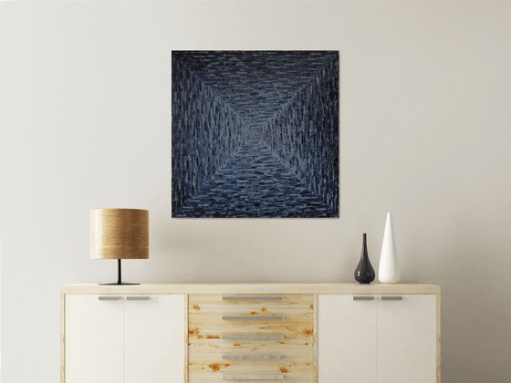 Large Square Blue-Grey Gradient