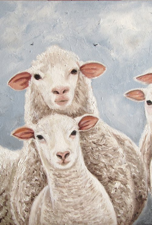 Curious Sheeps by Ira Whittaker