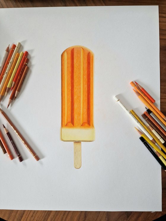 Orange Ice Pop