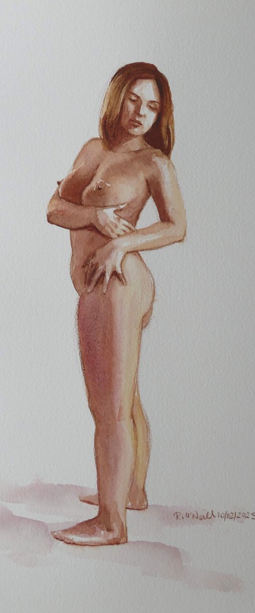 Standing female nude by Rory O’Neill