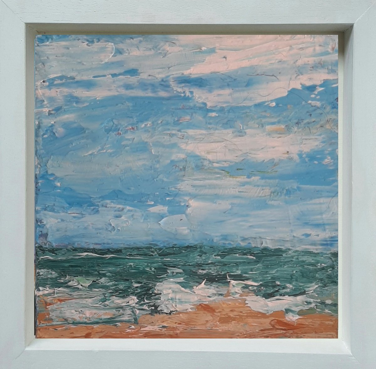 Morning Swim - semi abstract seascape by Niki Purcell - Irish Landscape Painting