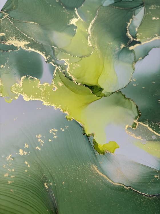 Maturitas 6, Abstract, contemporary, green