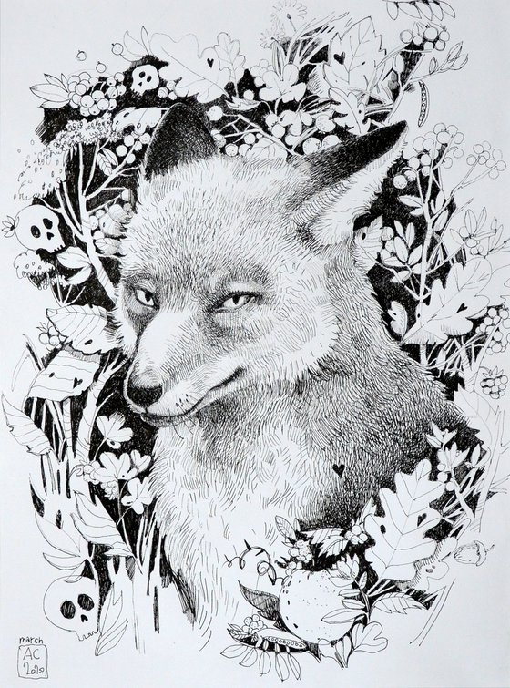A sly fox in a fabulous forest