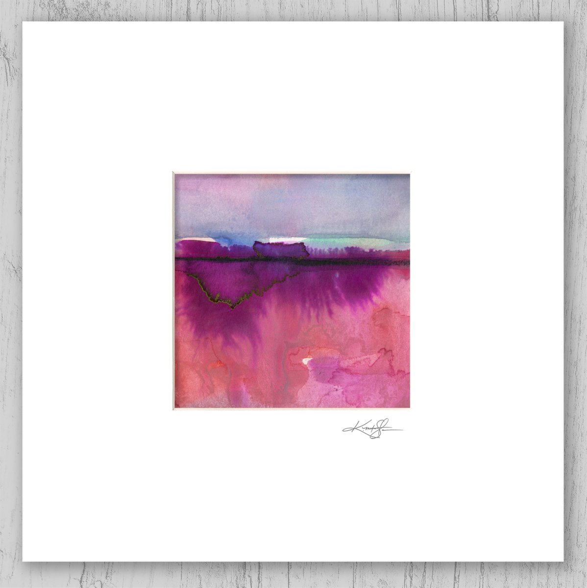 A Mystic Dream Journey 17 - Small Abstract Landscape Painting by Kathy Morton Stanion by Kathy Morton Stanion