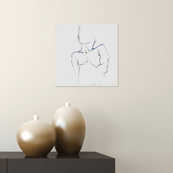 Study of a female Nude - Life Drawing No 470