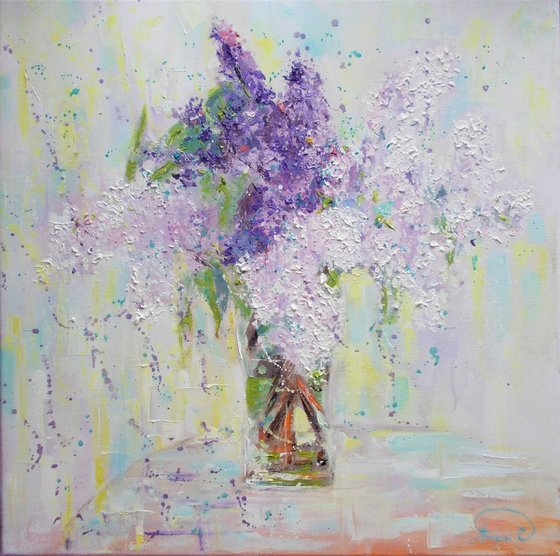 Lilacs - Oil Painting