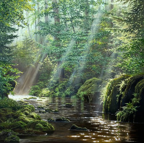 Forest stream by Igor Dubovoy