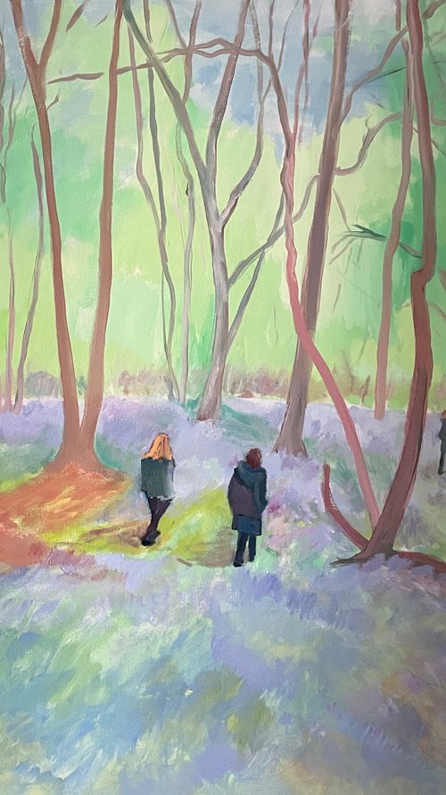 In Bluebell Wood by Stephen Howard Harrison