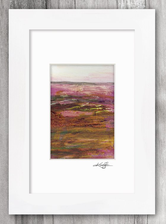 Mystical Land Collection 7 - 3 Textural Landscape Paintings by Kathy Morton Stanion