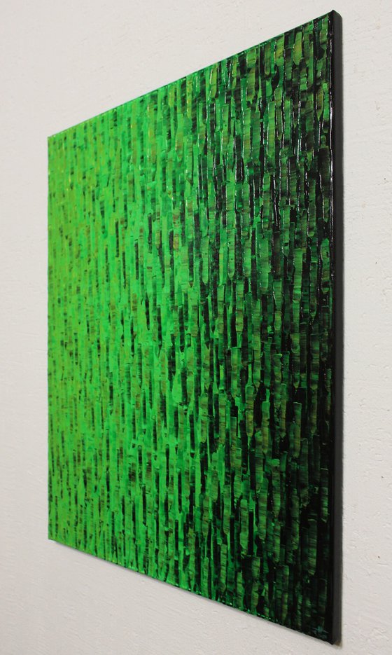 Iridescent green gradient