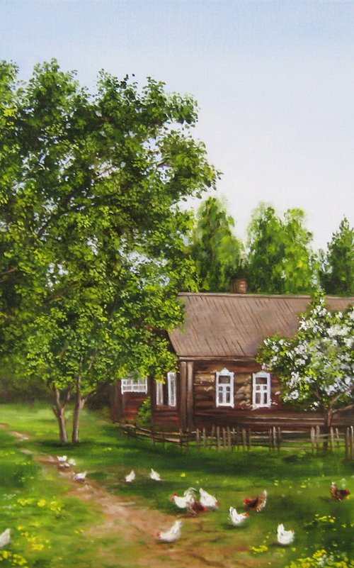 Rustic Farm Landscape by Natalia Shaykina