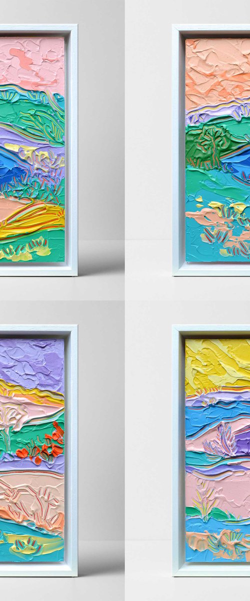 Set of 4 Colour Fields 4 by Joseph Villanueva