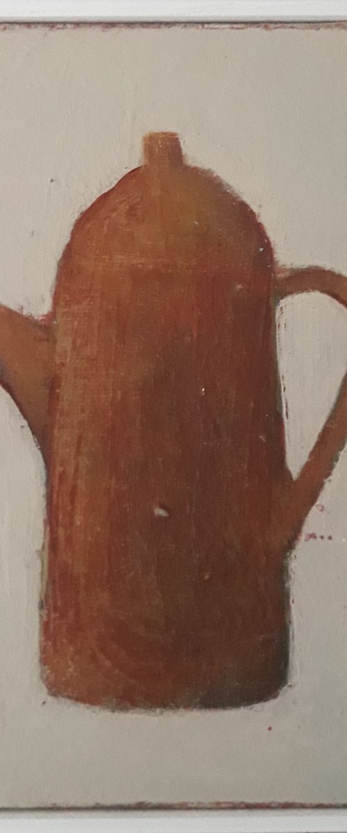 Red Coffee Pot... by Fiona Philipps