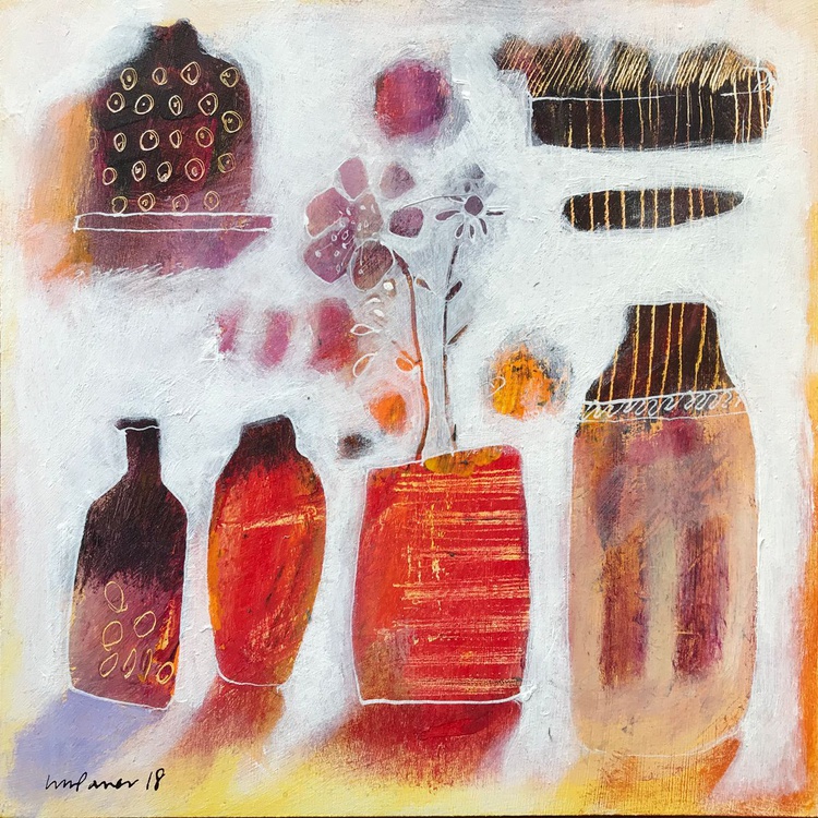 Vase Collection Small Abstract Still Life Artfinder
