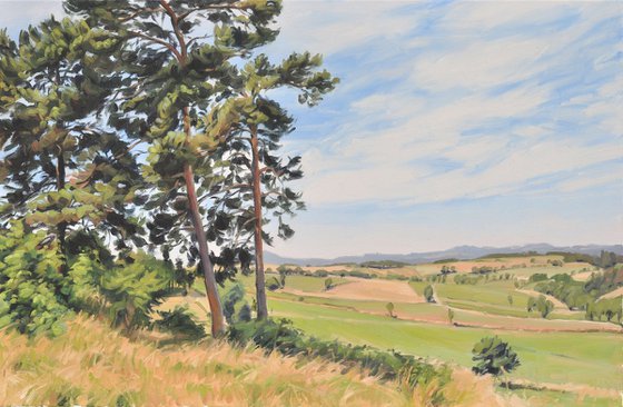 Summer light, Velay Mountains