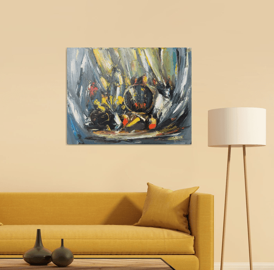 Still Life in Yellow and Grey