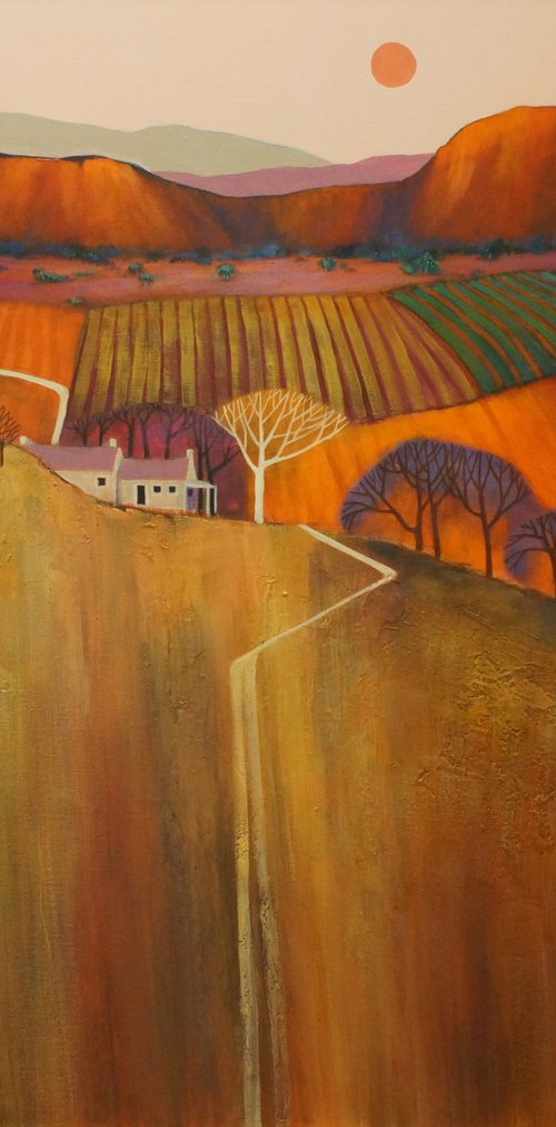 Track Winding Back (Home) by Sandra Michele Knight