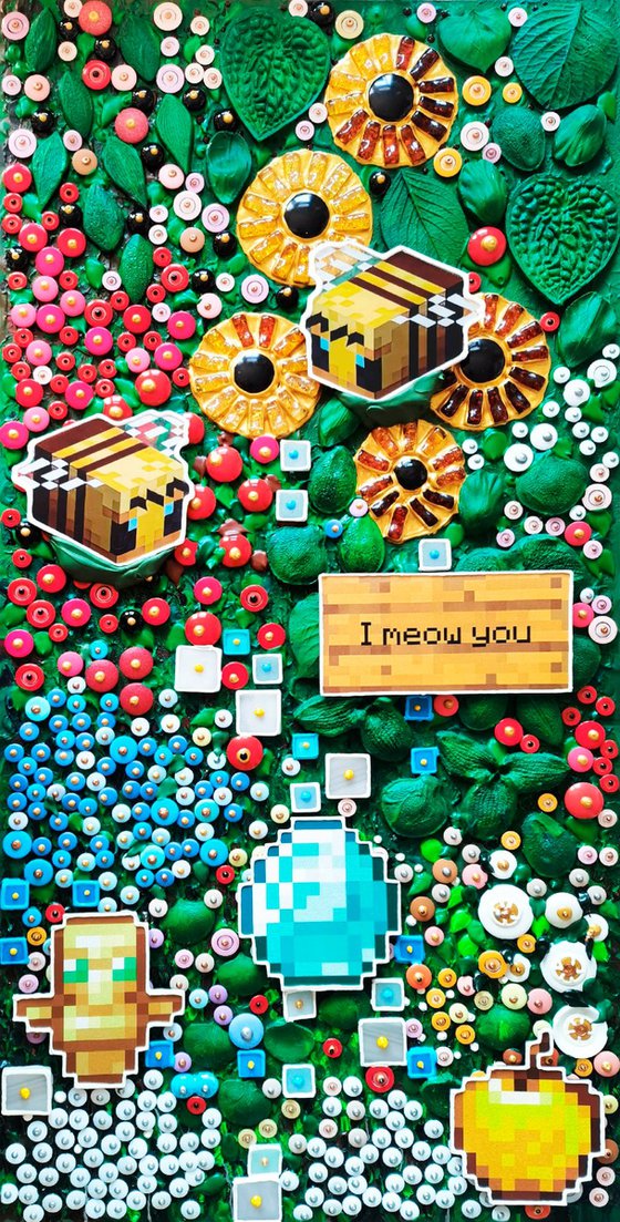 Neoflora. Virtual blooming in Minecraft style