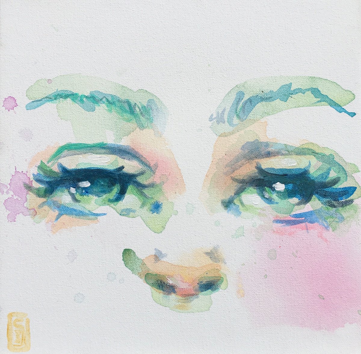 Green eyes by Monique van Steen
