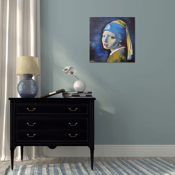 Homage to Girl with a pearl earring (Vermeer)