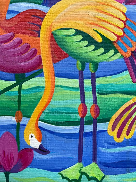 Fantasy Flamingoes