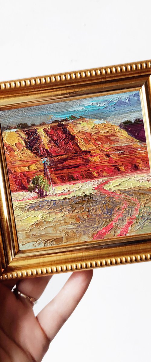Texas art landscape by Nataly Derevyanko