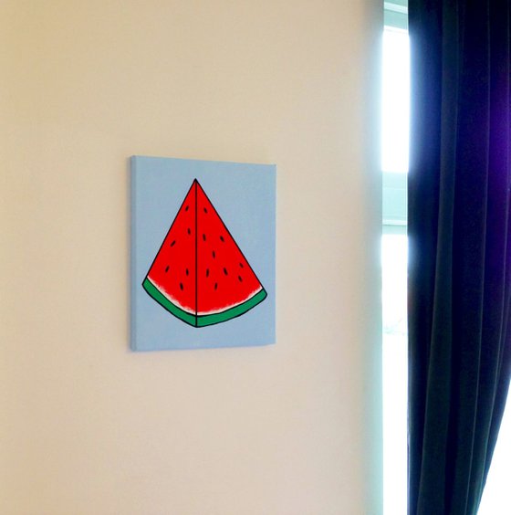 Watermelon Pop Art Acrylic Painting On Canvas
