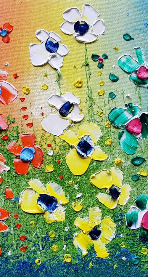 "Rainbow of Destiny & Flowers in Love" by Phil Broad