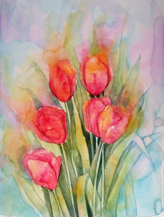 Vibrant Tulips