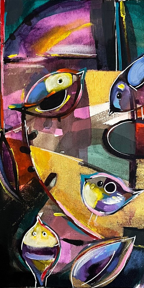 Spring Birds by Randi Antonsen