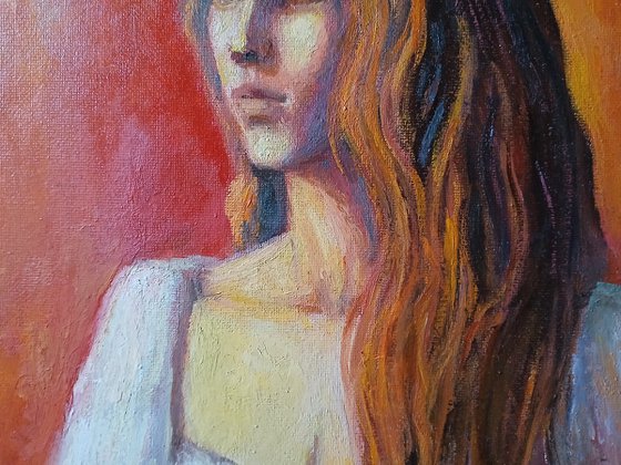 Portrait of young woman