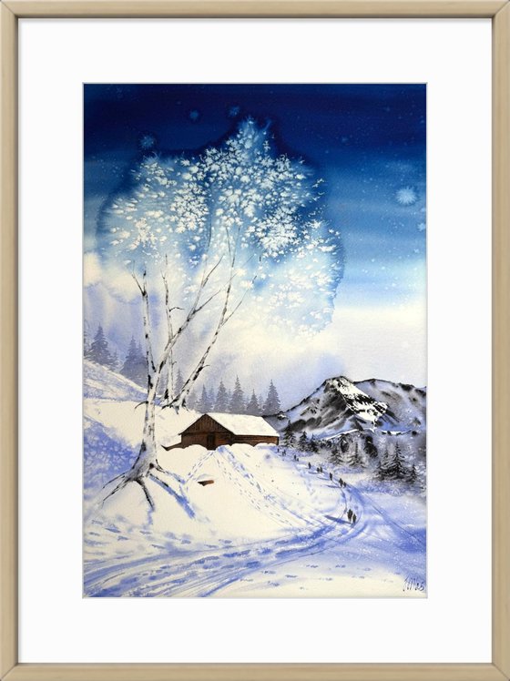 Winter day in the mountains