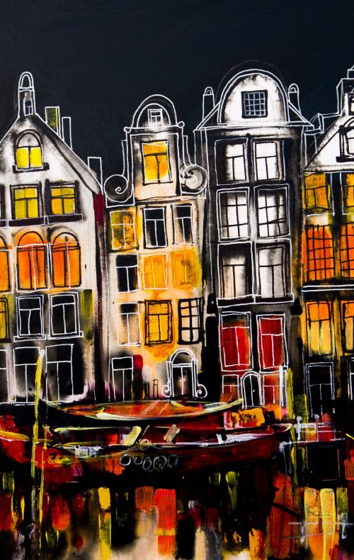 Amsterdam At Night by Irina Rumyantseva
