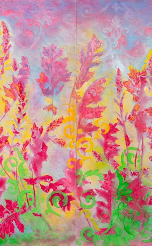 Rituale di fioritura interiore (diptych) by Milena Nicosia