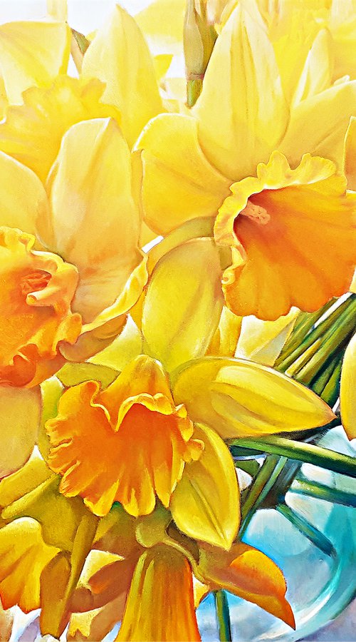 MESSENGERS OF SPRING (DAFFODILS) by Tatiana Rezvaya