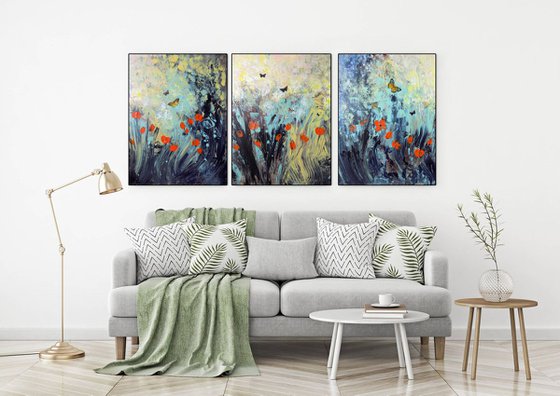 Summer vibes  Triptych
