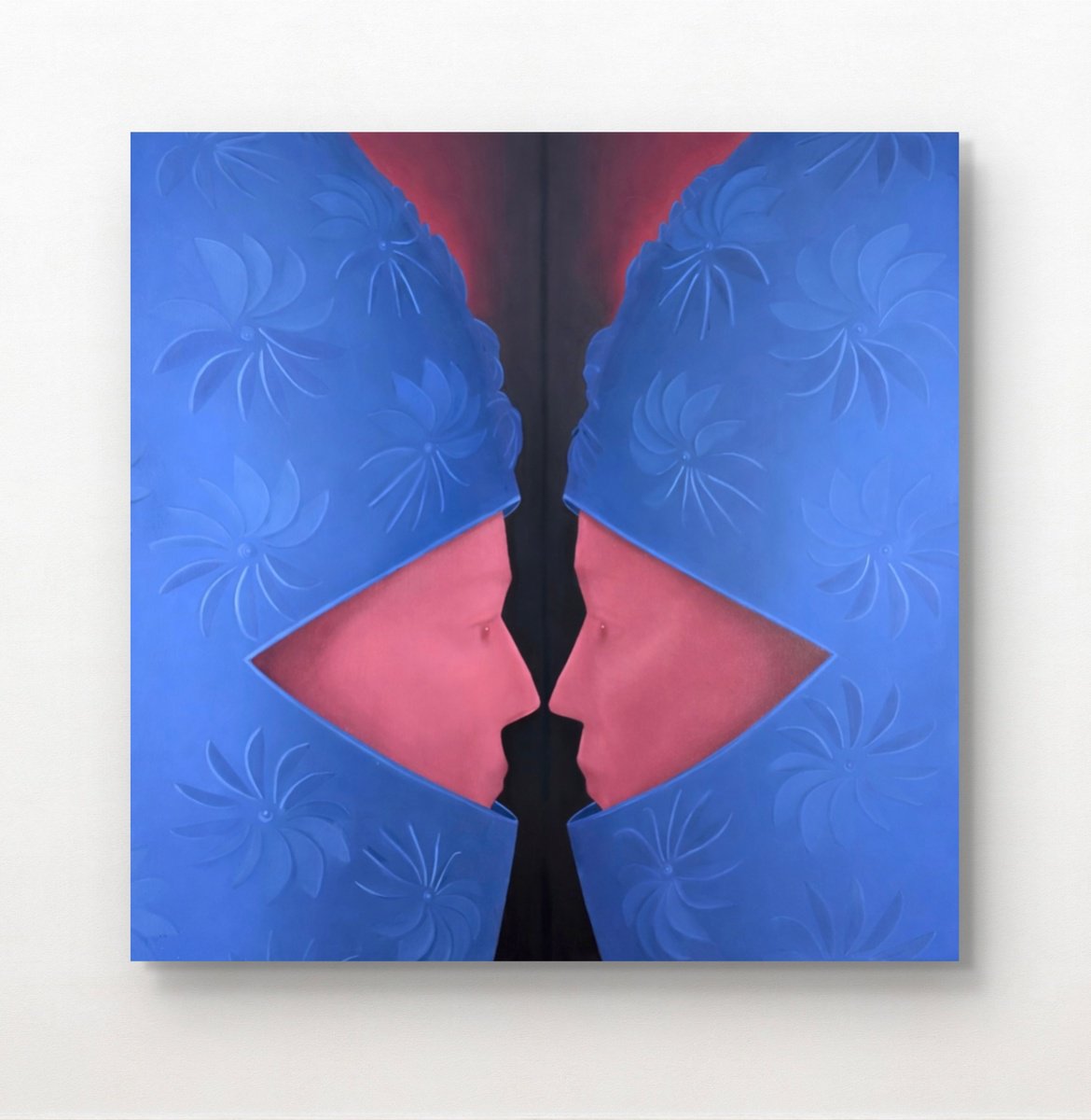 Surrealistic Oil Painting , Contact By Anastasia Korsakova, 50 X 50, Artwork For Sale On Artfinder