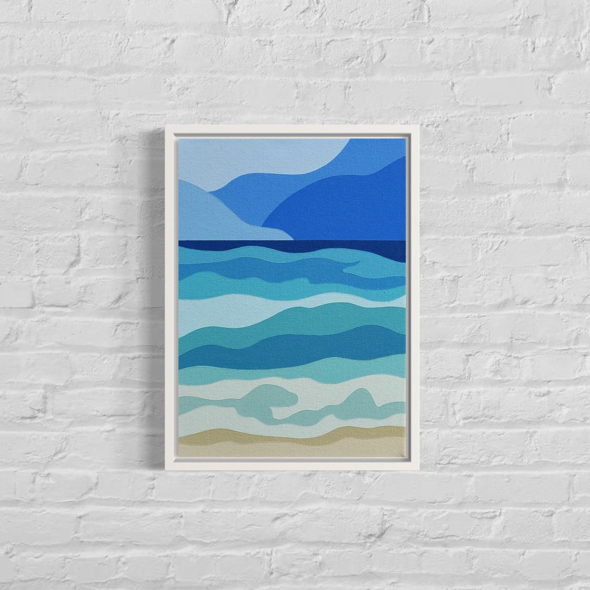 Ocean View By Zoe Hattersley, 10 X 14, Artwork For Sale On Artfinder