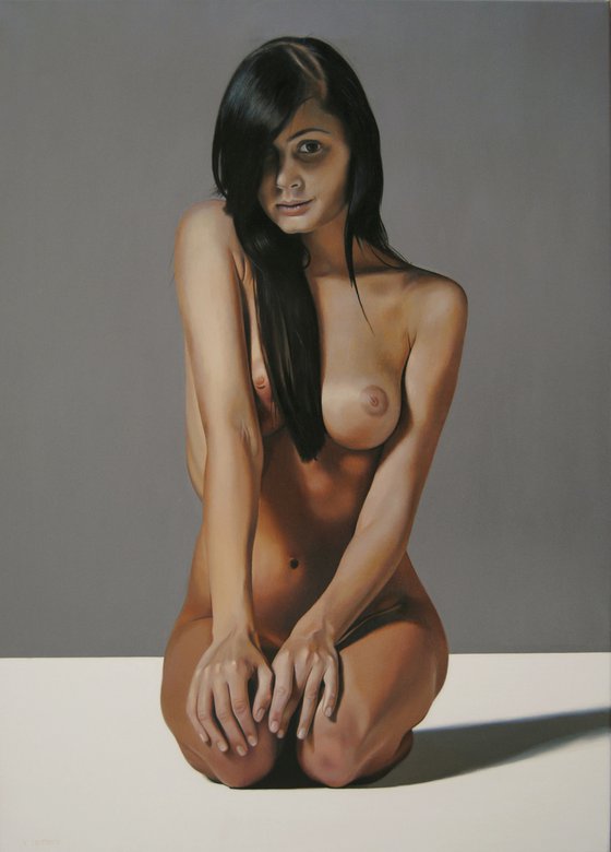 Commissioned Nude , Oil on canvas art