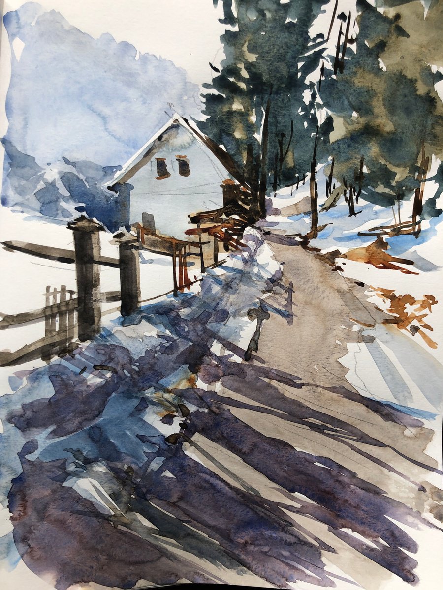 Watercolor 47 by OLGA BELOBORODOVA