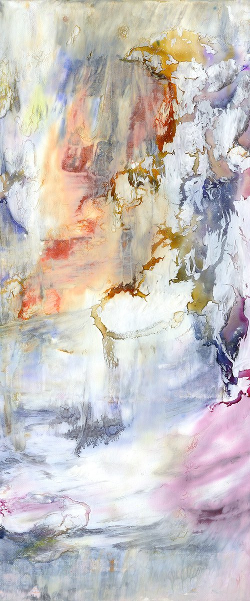 Mystical Moments 2 - Textural Abstract Painting  by Kathy Morton Stanion by Kathy Morton Stanion