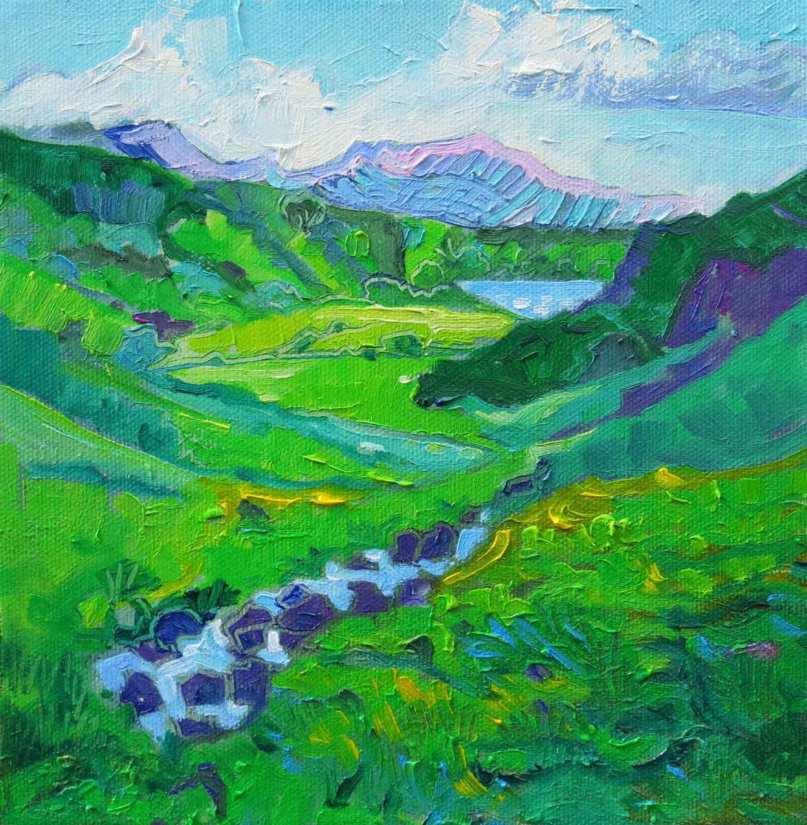 Mountain Stream, Lake District Landscape by Mary Kemp