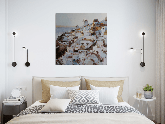 Santorini, Greece - Original landscape painting