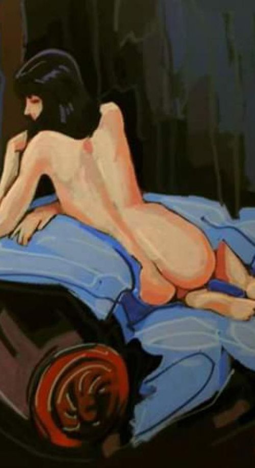 nude, original painting 21x27.5 cm by Sergey  Kachin