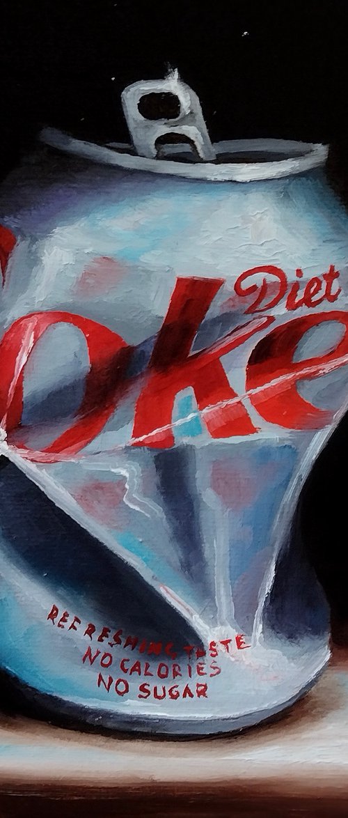 Diet Coke crushed by Jane Palmer Art