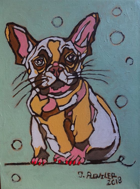 Little pastel Frenchie.